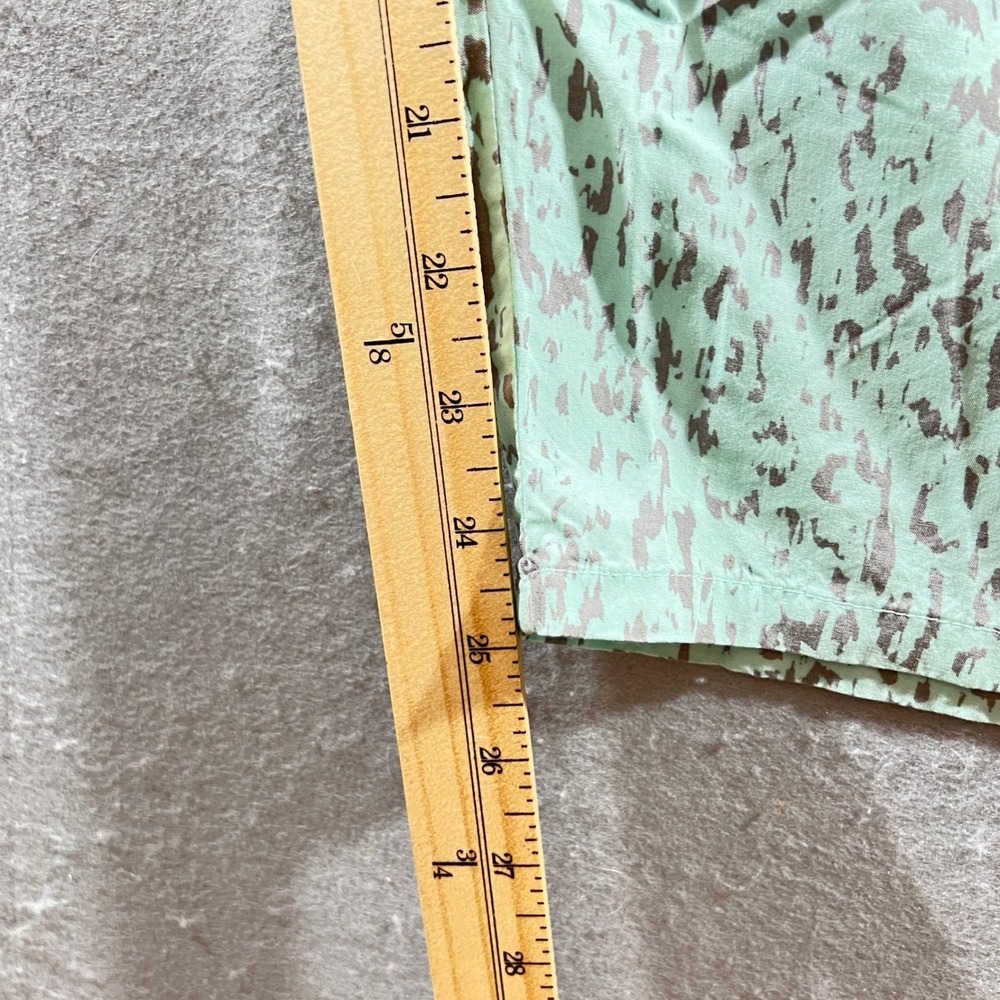 1218 | Nottibianche Abstract Print Cotton Blend Pajama Set Mint Green Womens 1X - Picture 9 of 12